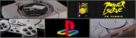 Arcade Cabinet Marquee for Power Serve 3D Tennis.