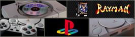 Arcade Cabinet Marquee for Rayman / Rayman 2: The Great Escape.
