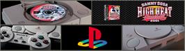 Arcade Cabinet Marquee for Sammy Sosa High Heat Baseball 2001.