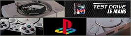 Arcade Cabinet Marquee for Test Drive: Le Mans.