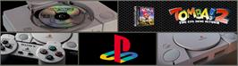 Arcade Cabinet Marquee for Tomba! 2: The Evil Swine Return.