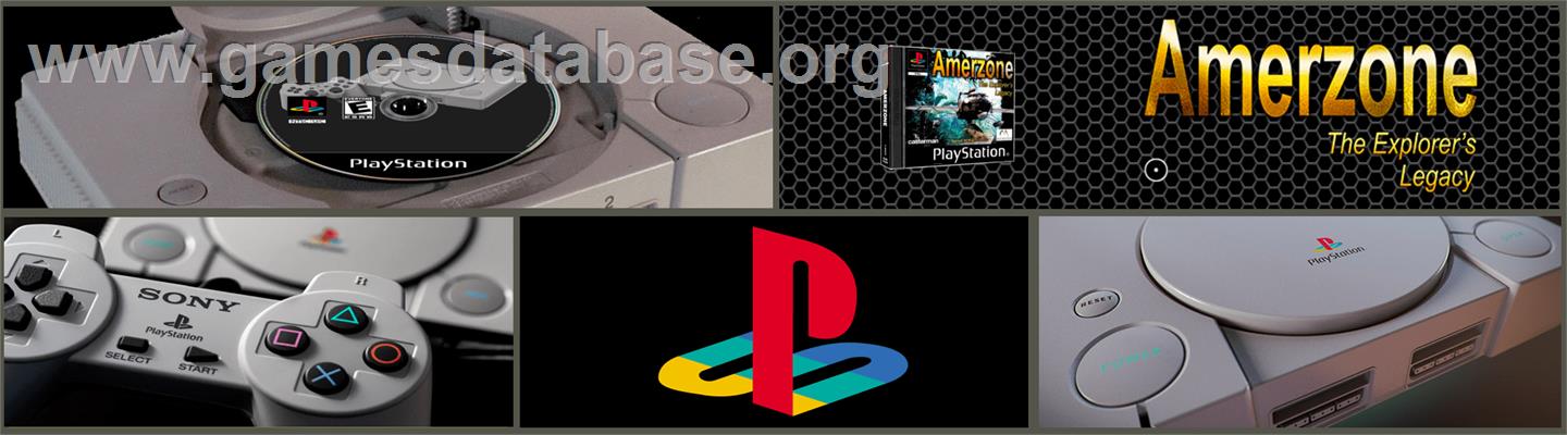 AmerZone: The Explorer's Legacy - Sony Playstation - Artwork - Marquee