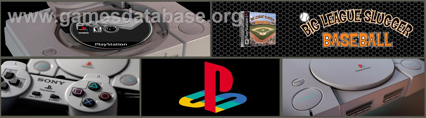 Big League Slugger Baseball - Sony Playstation - Artwork - Marquee
