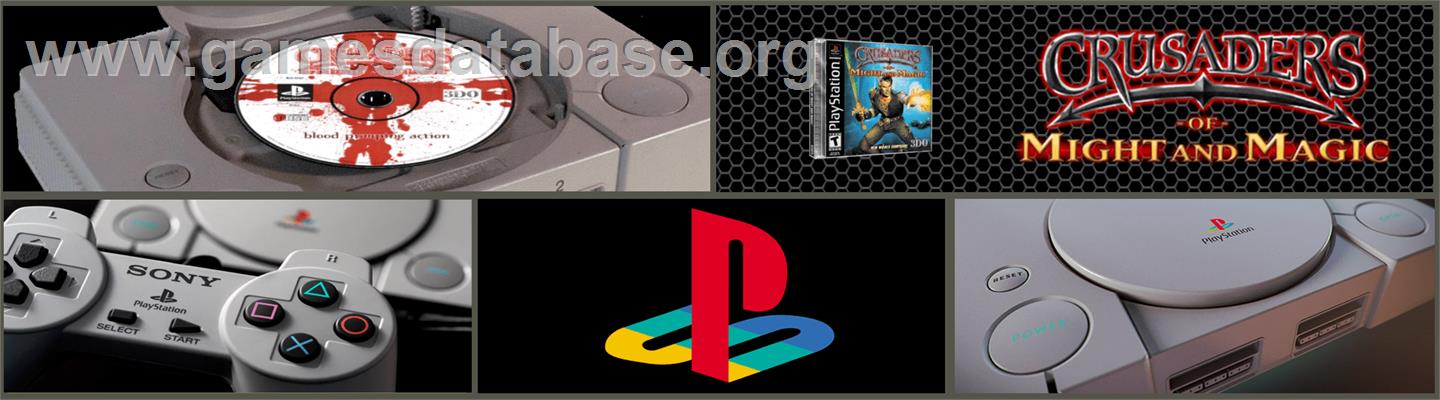 Crusaders of Might and Magic - Sony Playstation - Artwork - Marquee