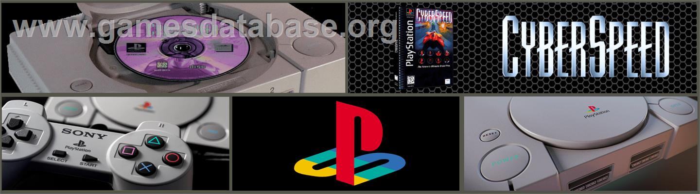 CyberSpeed - Sony Playstation - Artwork - Marquee