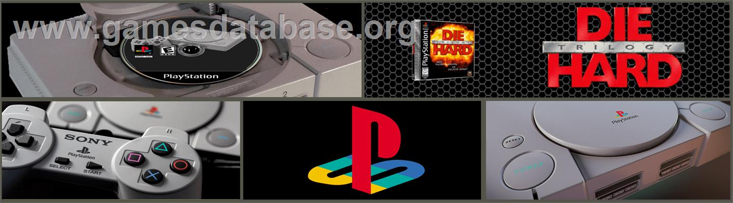 Die Hard Trilogy - Sony Playstation - Artwork - Marquee