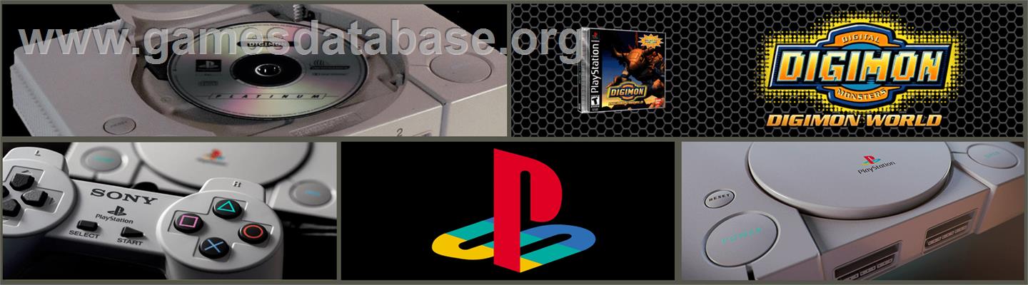 Digimon World - Sony Playstation - Artwork - Marquee