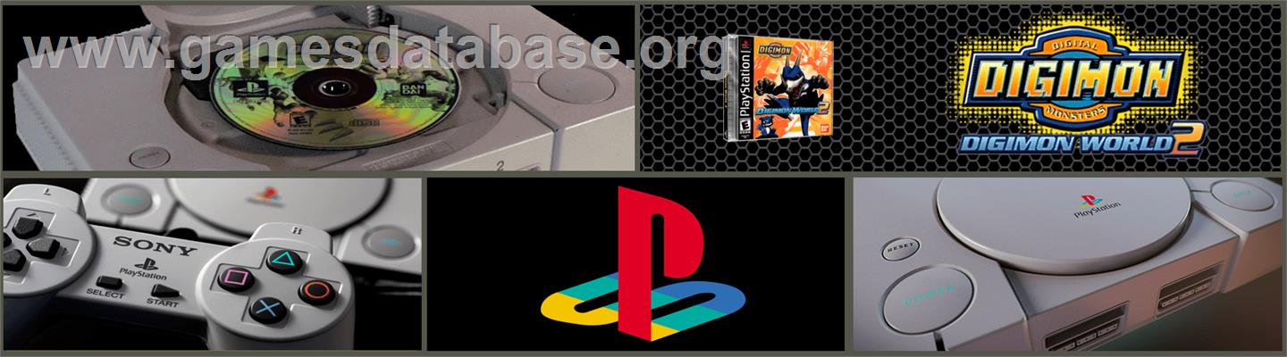 Digimon World 2 - Sony Playstation - Artwork - Marquee