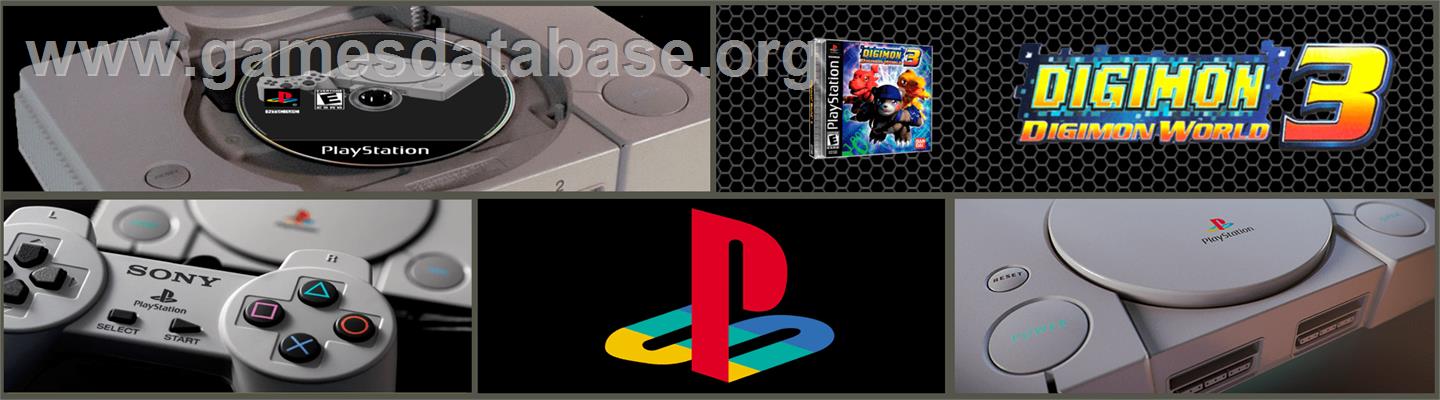 Digimon World 3 - Sony Playstation - Artwork - Marquee