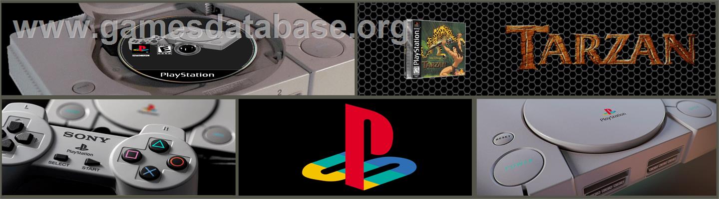Disney's Tarzan - Sony Playstation - Artwork - Marquee