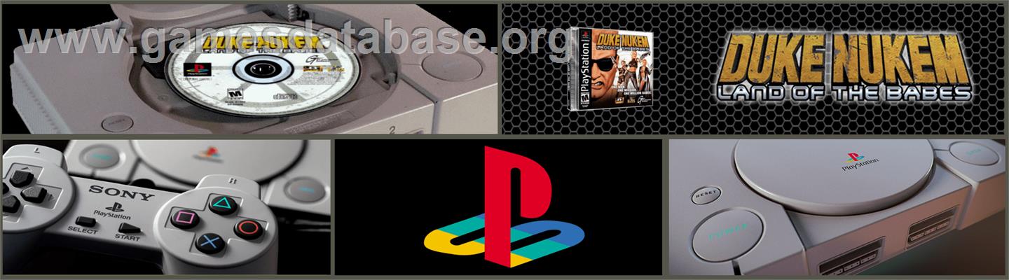 Duke Nukem: Land of the Babes - Sony Playstation - Artwork - Marquee