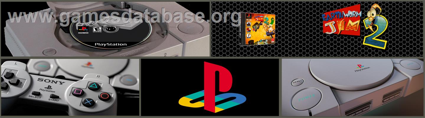 Earthworm Jim 2 - Sony Playstation - Artwork - Marquee