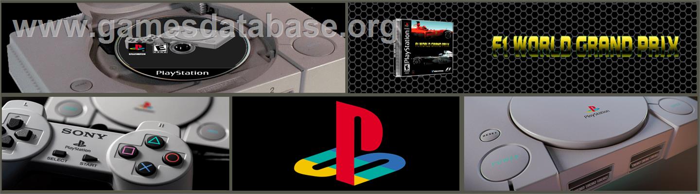 F1 World Grand Prix - Sony Playstation - Artwork - Marquee
