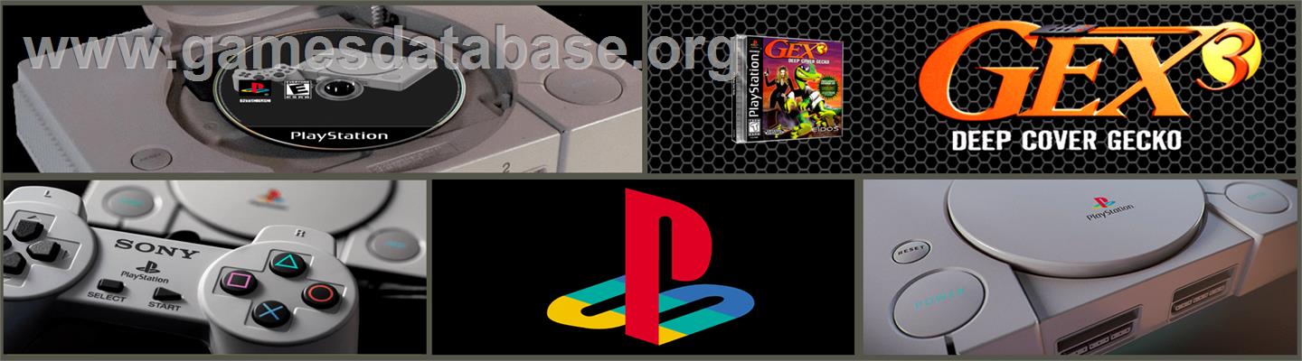 Gex 3: Deep Cover Gecko - Sony Playstation - Artwork - Marquee
