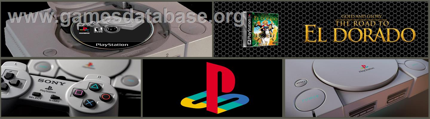 Gold and Glory: The Road to El Dorado - Sony Playstation - Artwork - Marquee