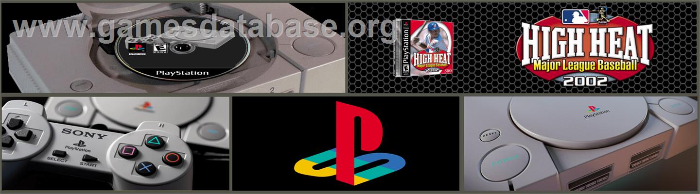 High Heat Major League Baseball 2002 - Sony Playstation - Artwork - Marquee