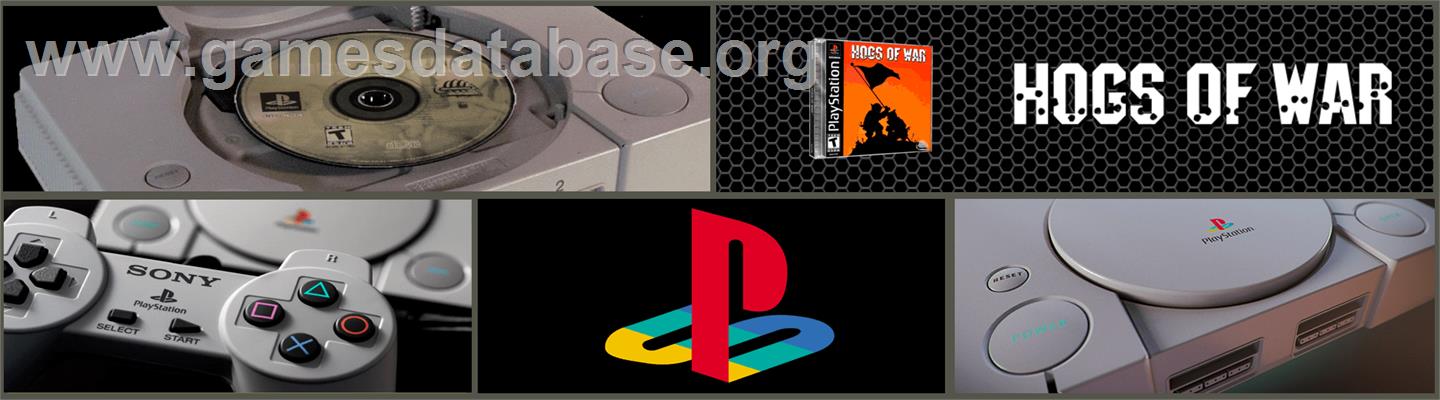 Hogs of War / Worms - Sony Playstation - Artwork - Marquee