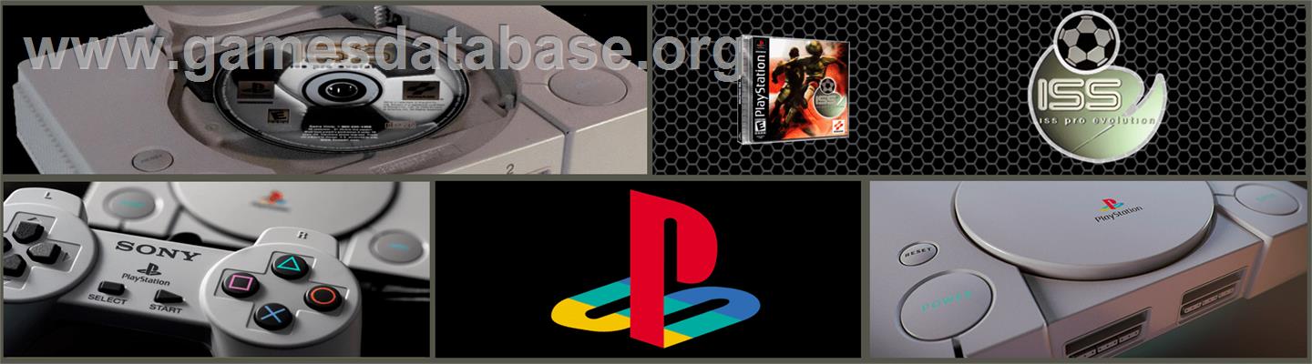 ISS Pro Evolution - Sony Playstation - Artwork - Marquee
