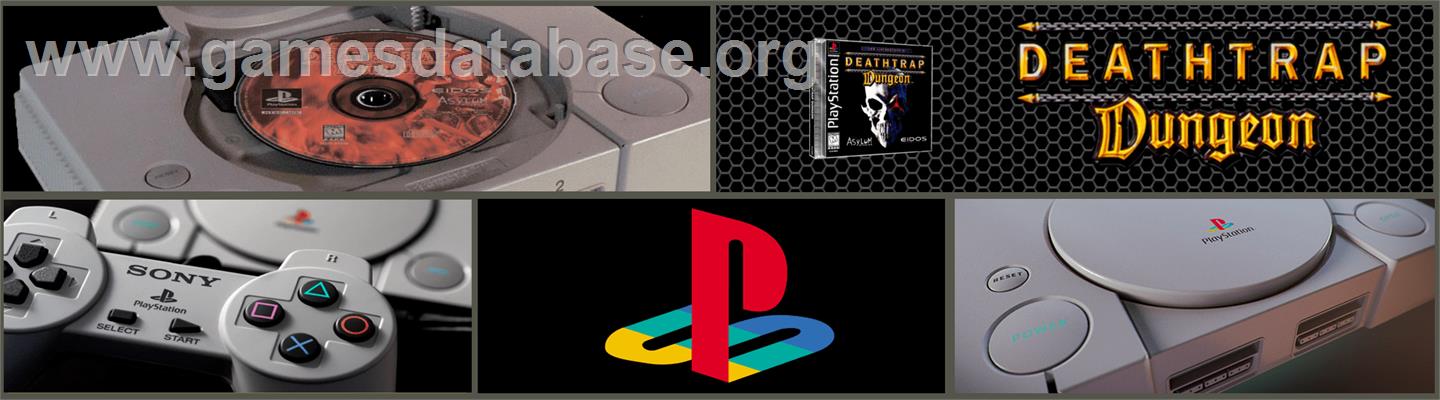 Ian Livingstone's Deathtrap Dungeon - Sony Playstation - Artwork - Marquee