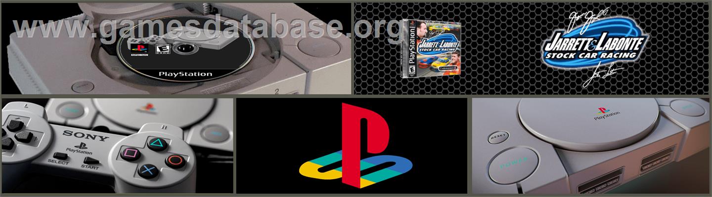 Jarrett and Labonte Stock Car Racing - Sony Playstation - Artwork - Marquee