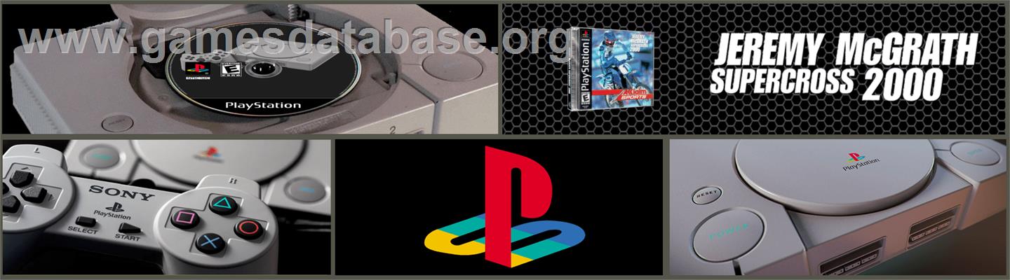 Jeremy McGrath Supercross 2000 - Sony Playstation - Artwork - Marquee