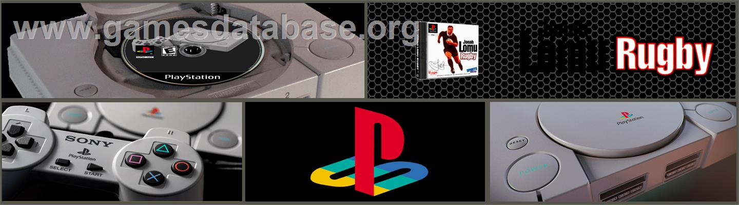Jonah Lomu Rugby - Sony Playstation - Artwork - Marquee