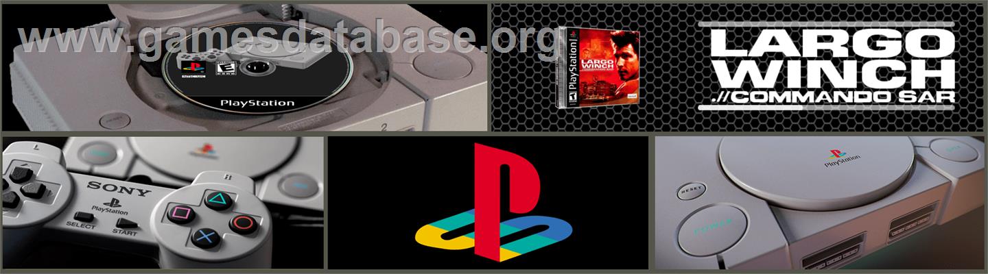 Largo Winch .// Commando SAR - Sony Playstation - Artwork - Marquee