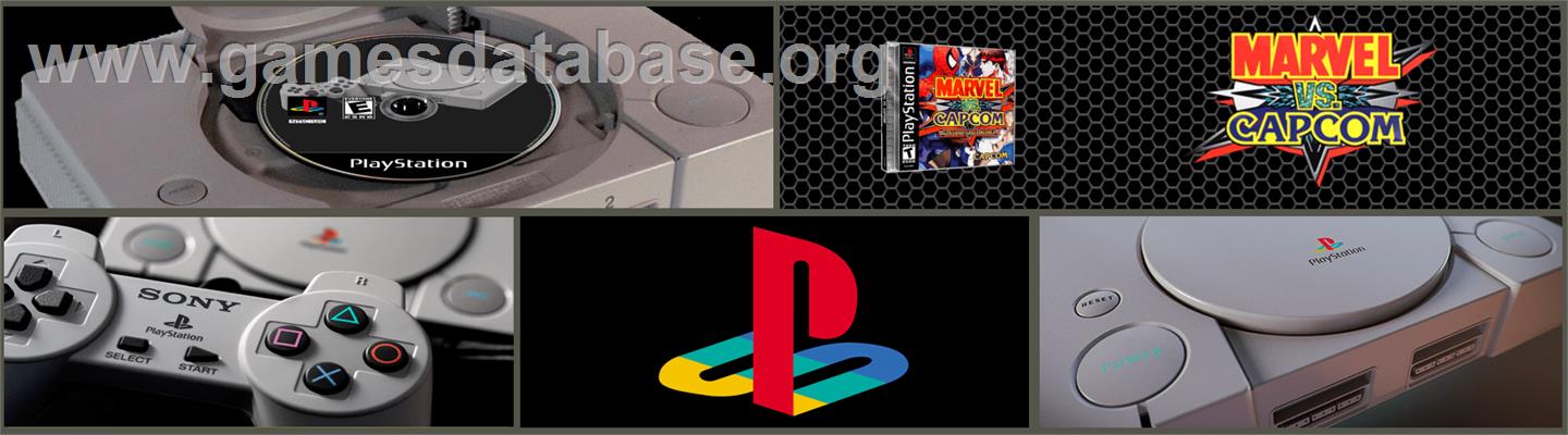 Marvel vs. Capcom: Clash of Super Heroes - Sony Playstation - Artwork - Marquee