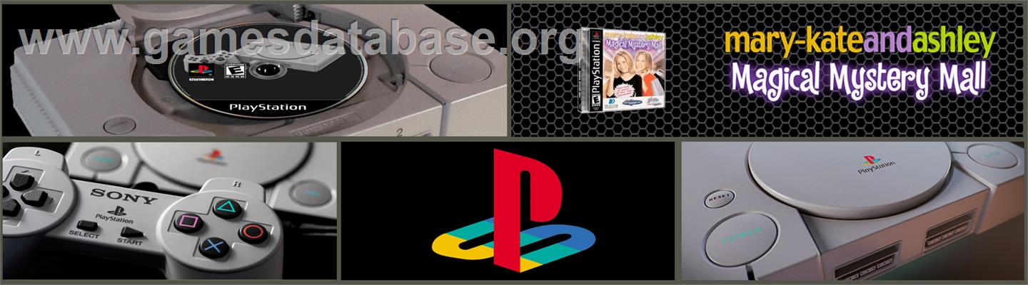 Mary-Kate And Ashley: Magical Mystery Mall - Sony Playstation - Artwork - Marquee