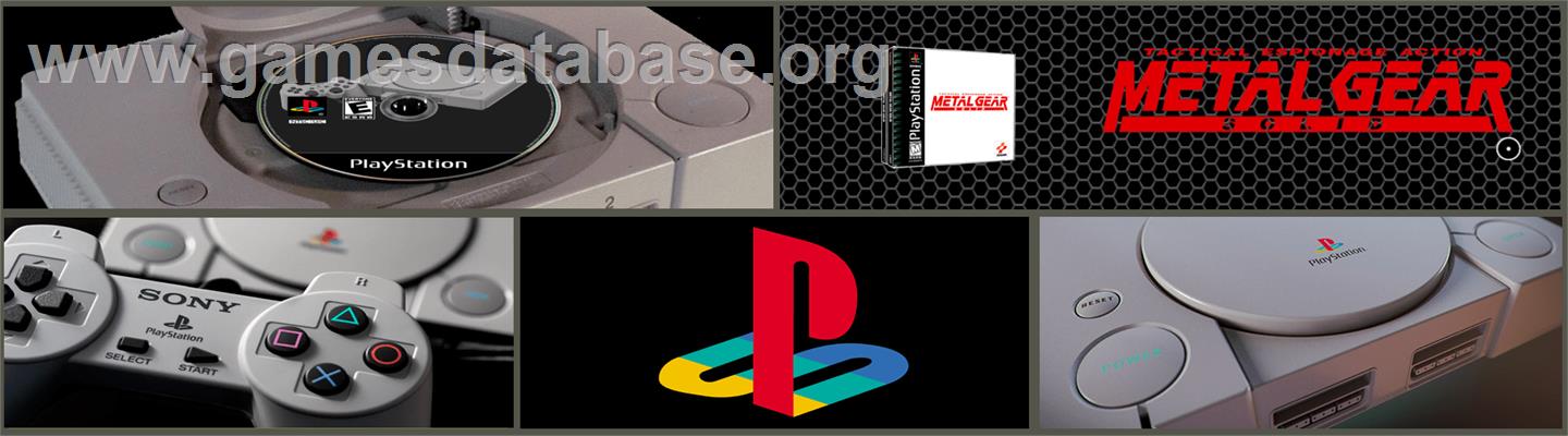 Metal Gear Solid - Sony Playstation - Artwork - Marquee
