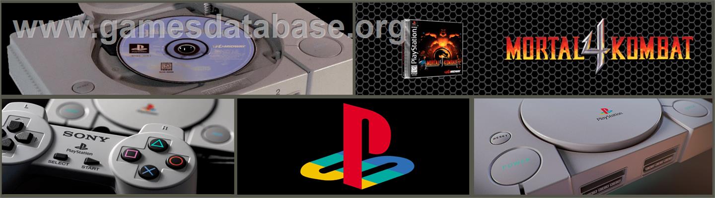 Mortal Kombat 4 - Sony Playstation - Artwork - Marquee