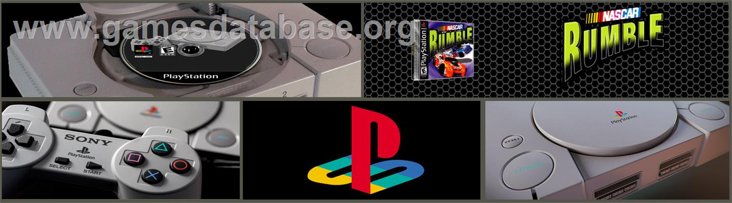NASCAR Rumble - Sony Playstation - Artwork - Marquee