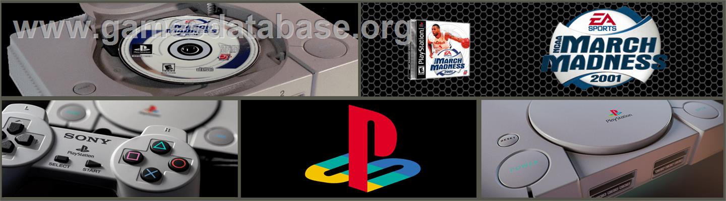 NCAA March Madness 2001 - Sony Playstation - Artwork - Marquee
