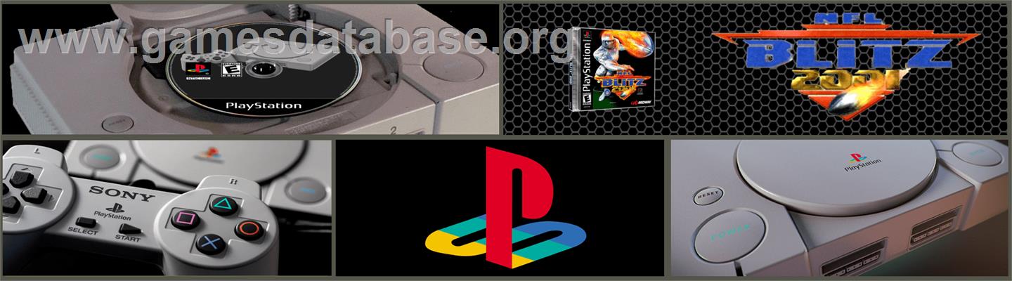 NFL Blitz 2001 - Sony Playstation - Artwork - Marquee