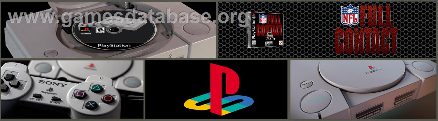 NFL Full Contact - Sony Playstation - Artwork - Marquee