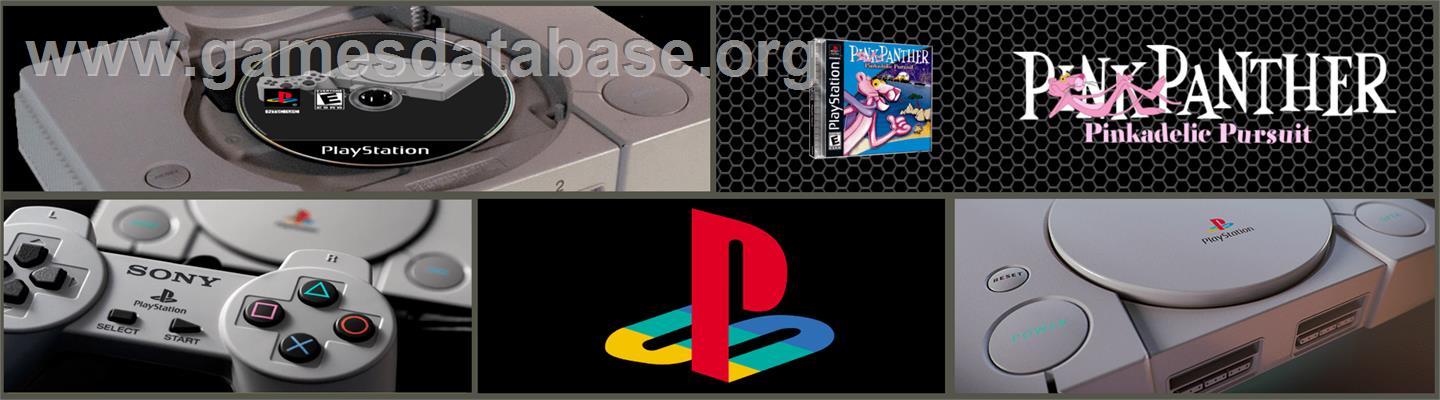 Pink Panther: Pinkadelic Pursuit - Sony Playstation - Artwork - Marquee