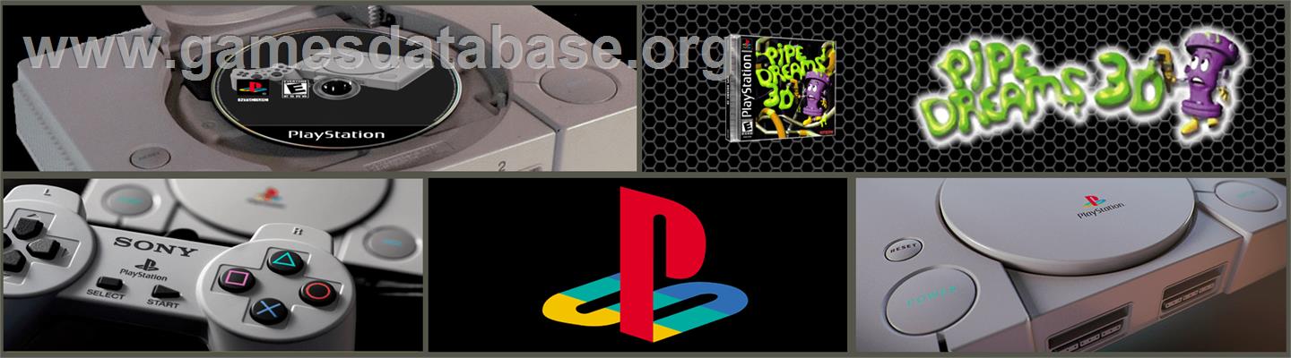 Pipe Dreams 3D - Sony Playstation - Artwork - Marquee