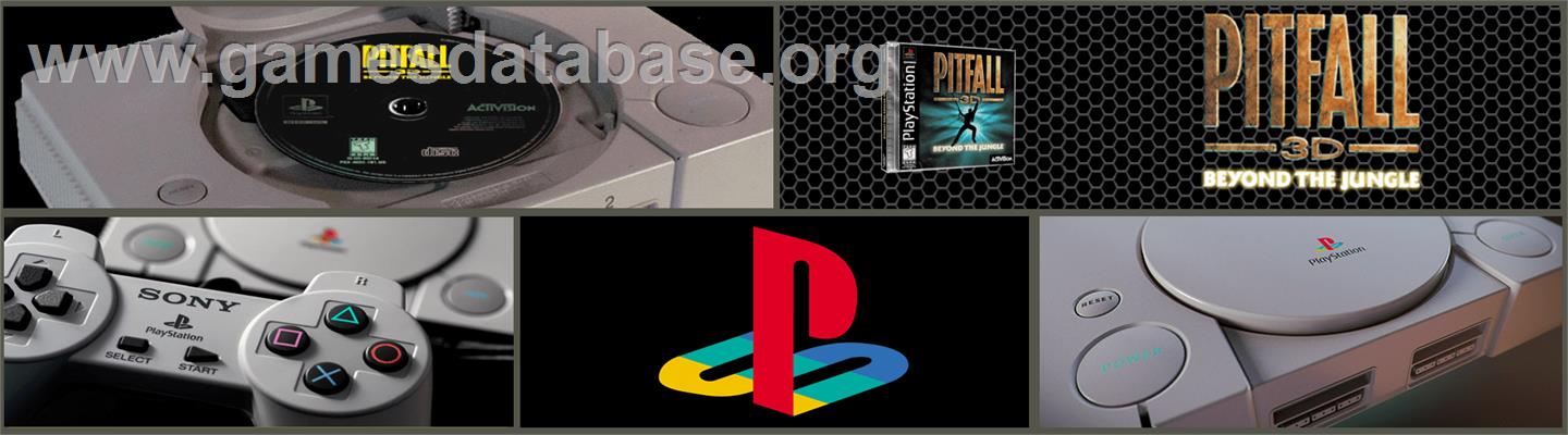 Pitfall 3D: Beyond the Jungle - Sony Playstation - Artwork - Marquee