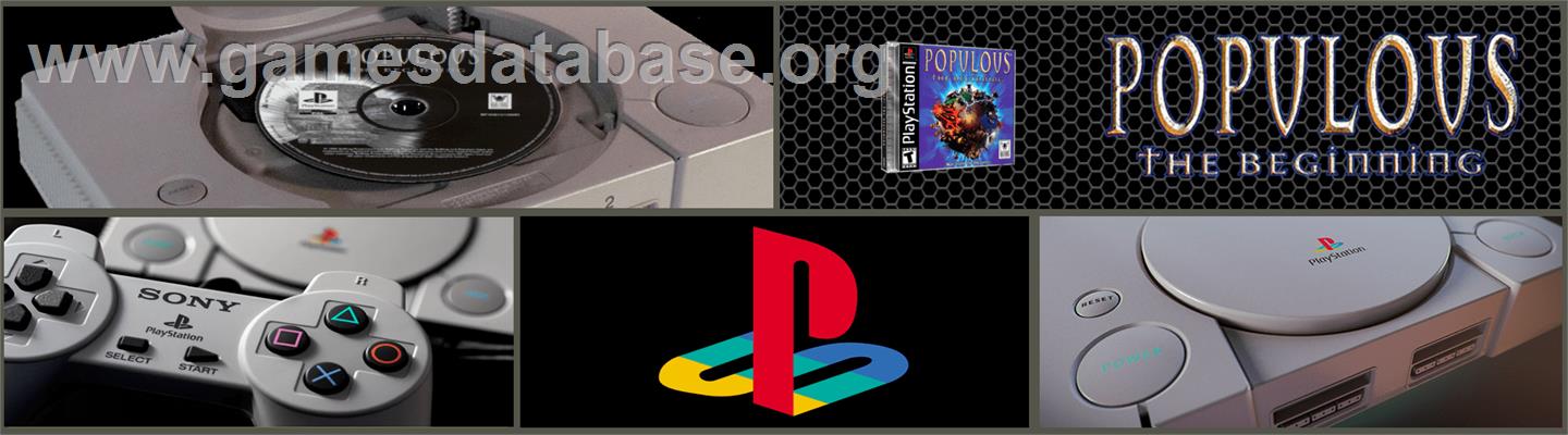 Populous: The Beginning - Sony Playstation - Artwork - Marquee
