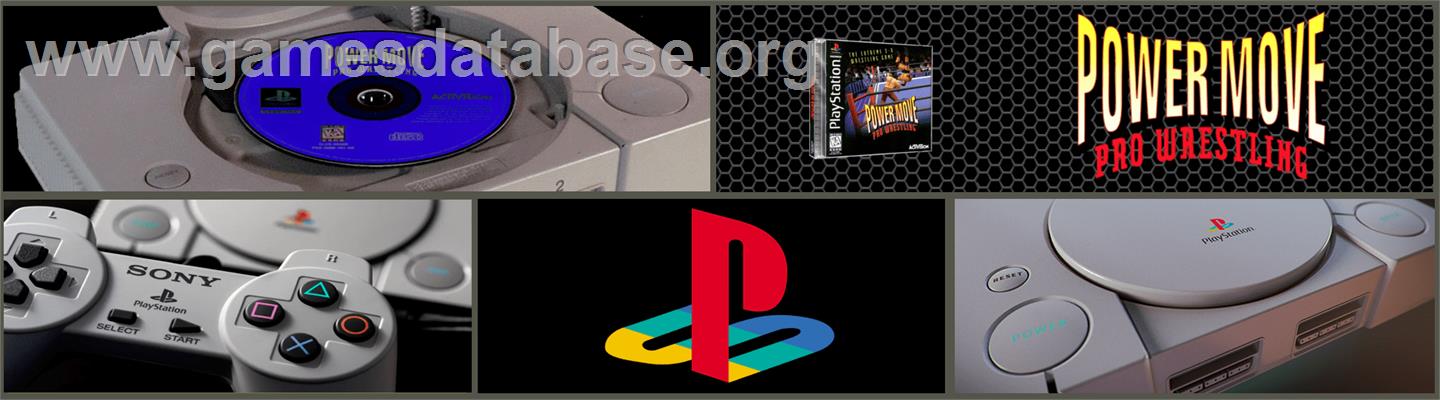Power Move Pro Wrestling - Sony Playstation - Artwork - Marquee