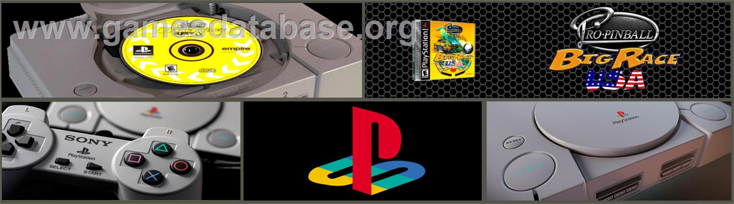 Pro Pinball: Big Race USA - Sony Playstation - Artwork - Marquee