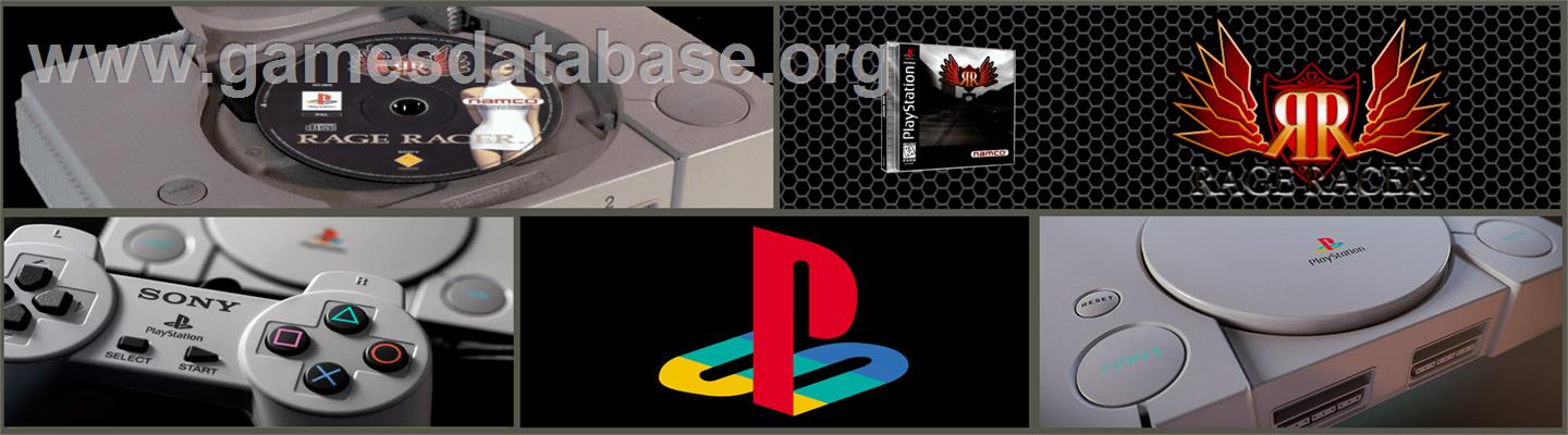 Rage Racer - Sony Playstation - Artwork - Marquee