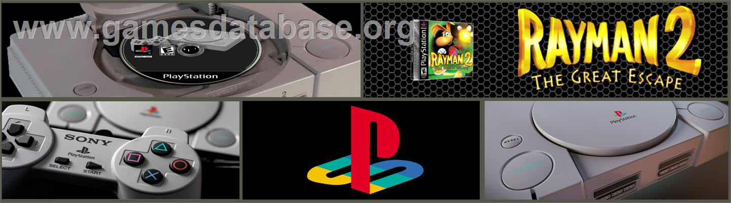 Rayman 2: The Great Escape - Sony Playstation - Artwork - Marquee