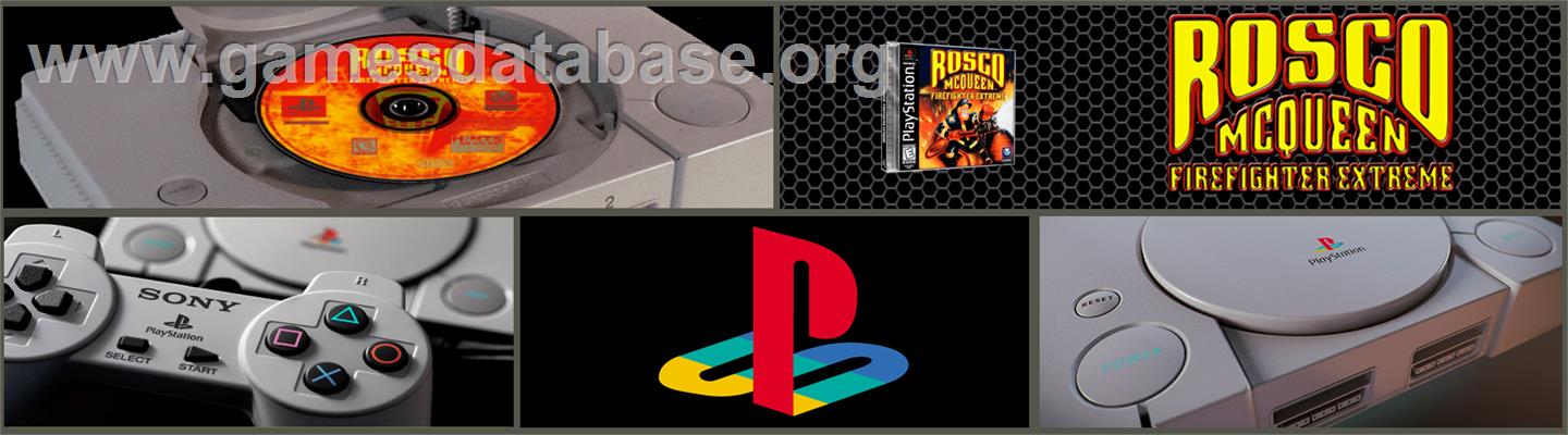 Rosco McQueen Firefighter Extreme - Sony Playstation - Artwork - Marquee