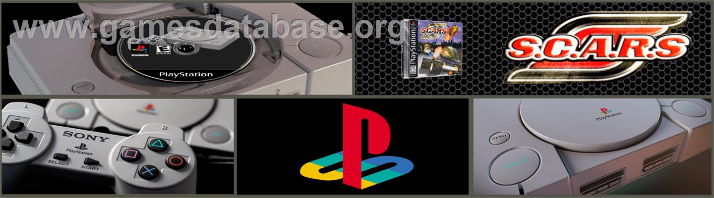 S.C.A.R.S. (Super Computer Animal Racing Simulation) - Sony Playstation - Artwork - Marquee
