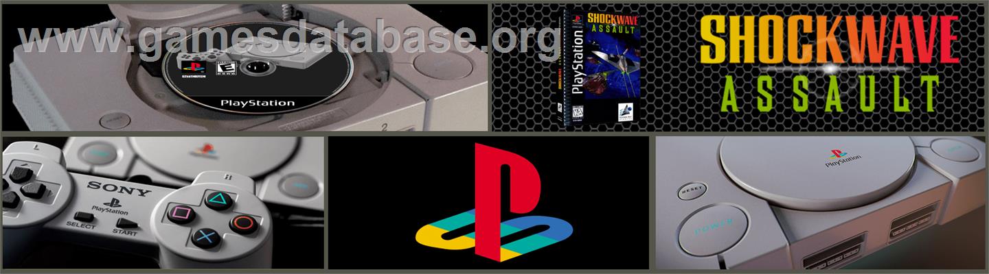 Shockwave Assault - Sony Playstation - Artwork - Marquee