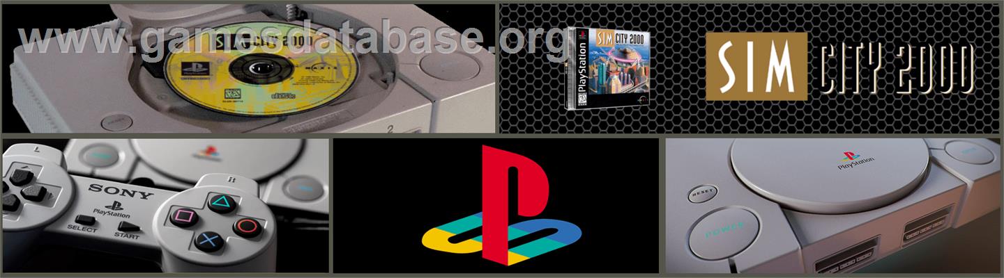 SimCity 2000 - Sony Playstation - Artwork - Marquee