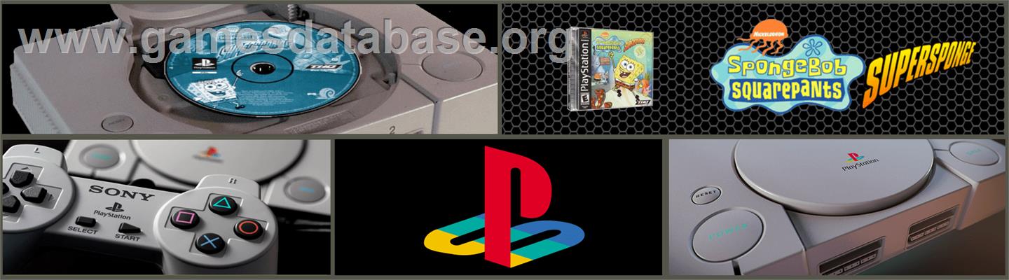 SpongeBob SquarePants: SuperSponge - Sony Playstation - Artwork - Marquee