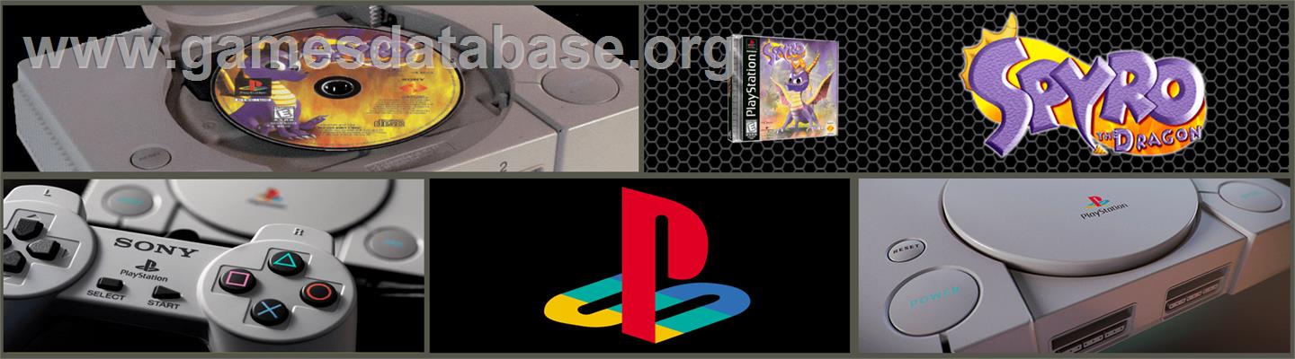 Spyro the Dragon - Sony Playstation - Artwork - Marquee
