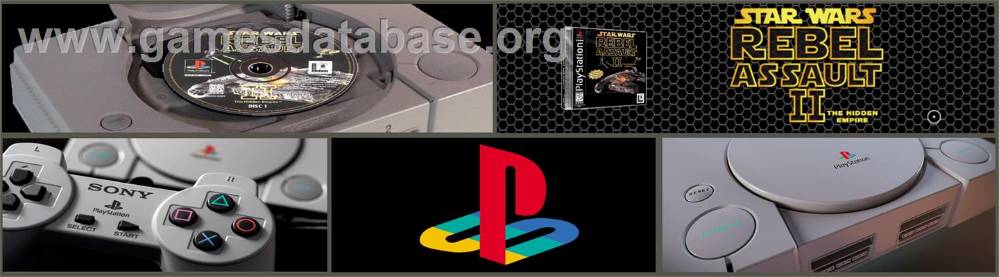 Star Wars: Rebel Assault II - The Hidden Empire - Sony Playstation - Artwork - Marquee